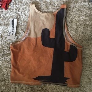 NWT Teeki Orange Cactus Mermaid Tank